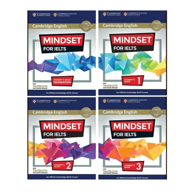 کتاب Cambridge English Mindset For IELTS اثر جمعی از نویسندگان انتشارات هدف نوین 4 جلدی